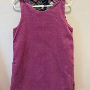 Purple Ralph Lauren Reversible Corduroy Sleeveless Dress